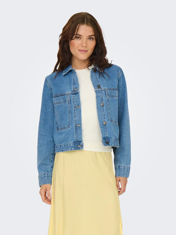 Product CHAQUETA DENIM MICA - Medium Blue Denim - Image 1