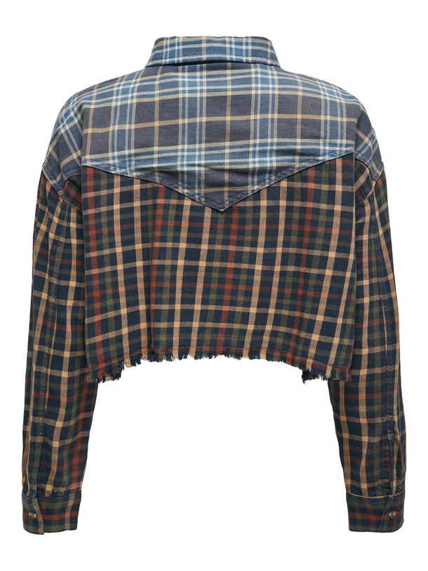 Product CAMISA W.BROADWAY - Medium Blue Denim Checks:RED - Image 2