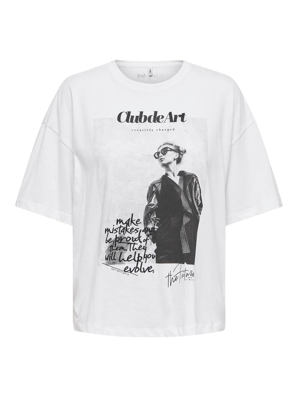 Product POLERA ASTA ESTAMPADA - Bright White Print:ART - Image 4