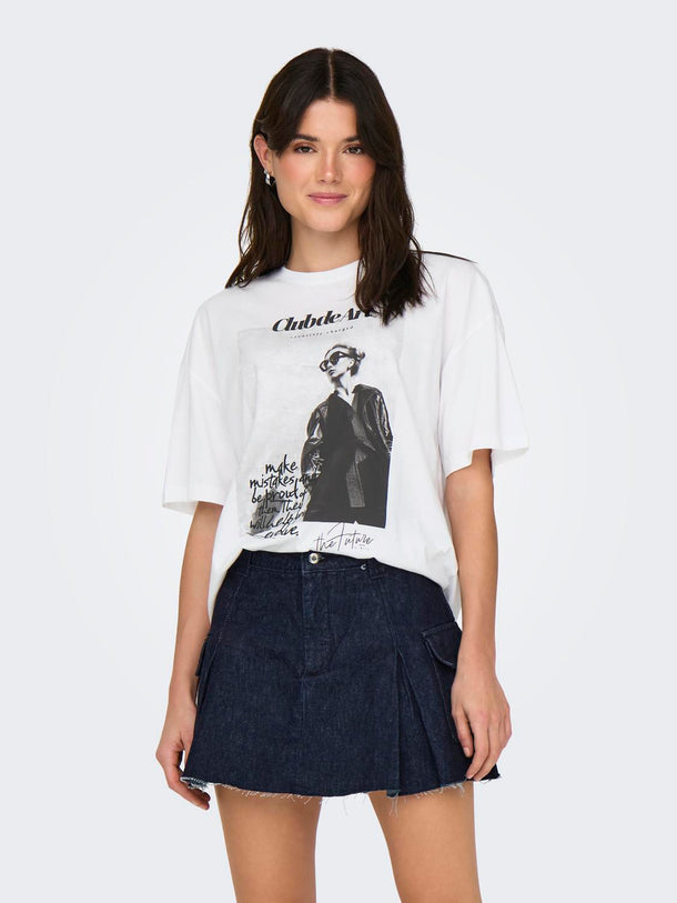 Product POLERA ASTA ESTAMPADA - Bright White Print:ART - Image 1