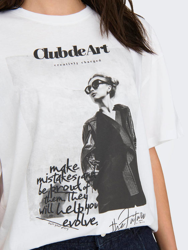 Product POLERA ASTA ESTAMPADA - Bright White Print:ART - Image 7