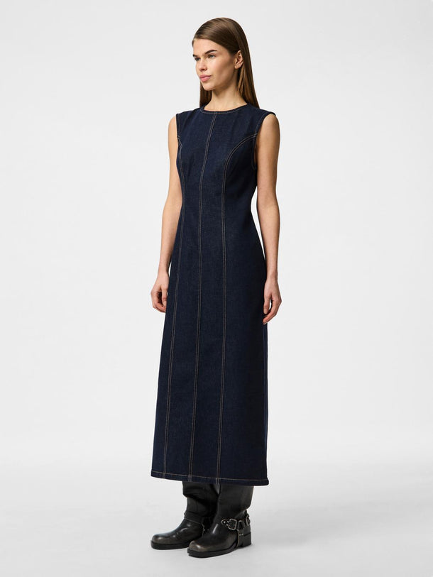 Product VESTIDO MAXI DE DENIM FRANNA-Dark Blue Denim - Image 2