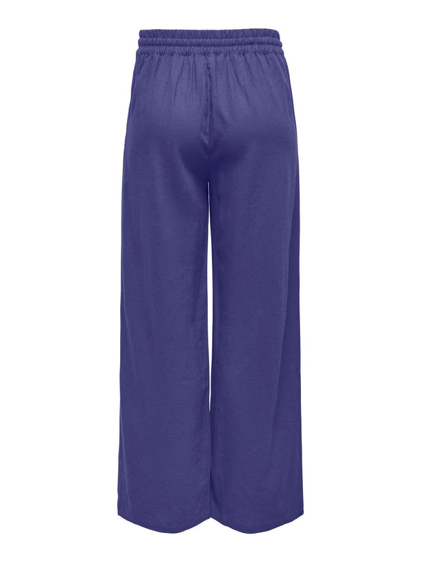 Product PANTALÓN WIDE LINO SAY-NAVY BLUE - Image 2