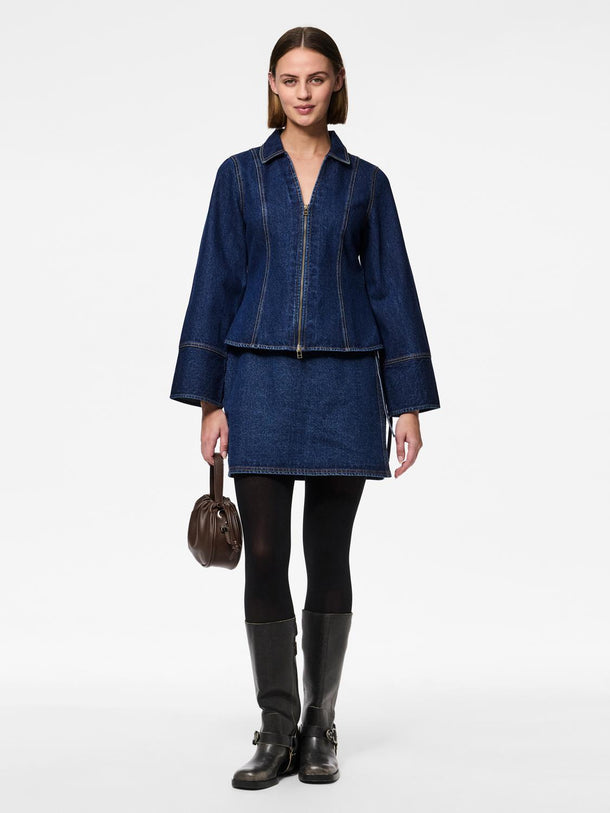 Product TOP FLORAL - Medium Blue Denim - Image 7