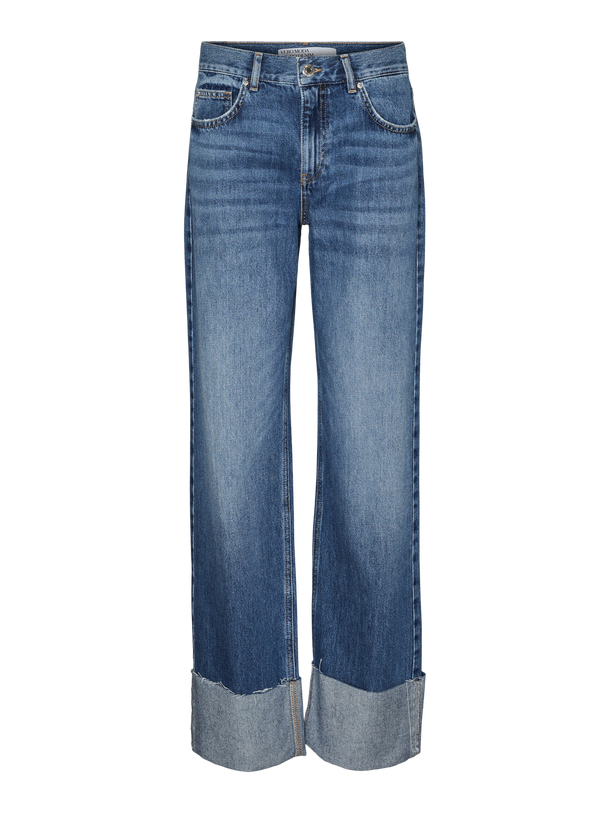 Product JEAN RECTO TIRO MEDIO ALISSON-Medium Blue Denim - Image 4