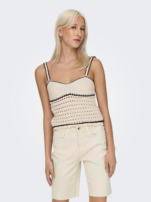 Product TOP MINNIE TEJIDO - Birch Detail:BLACK - Image 1