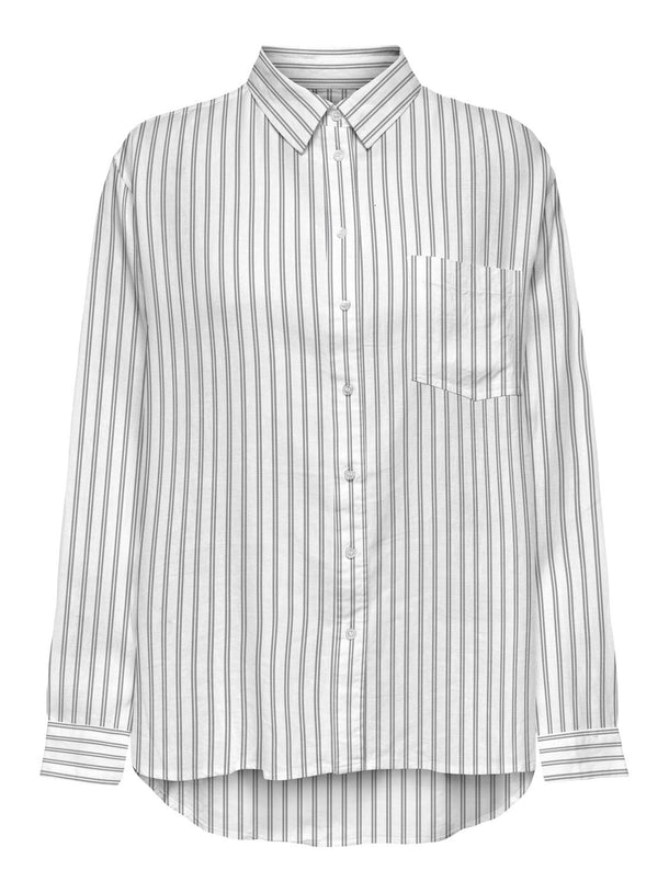 Product CAMISA LINO TOKYO-Bright White Stripes:MAGNET - Image 1