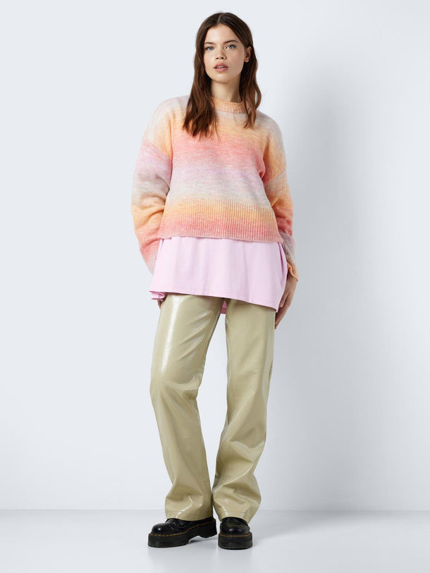 Product SWEATER LIVA - Flamingo Pink Detail:OMBRE MULTICOLOR - Image 3
