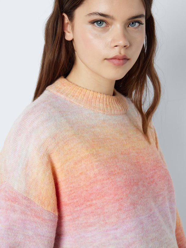 Product SWEATER LIVA - Flamingo Pink Detail:OMBRE MULTICOLOR - Image 5