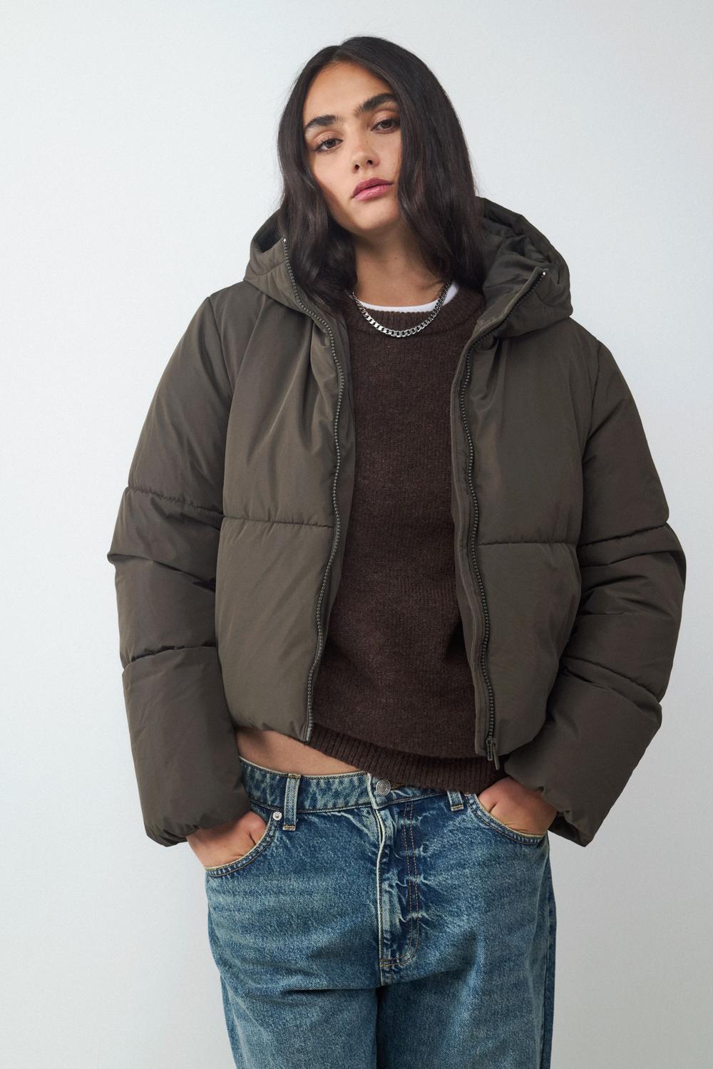 ABRIGO ALCOLCHADO CAPUCHA BMK-Desert Taupe