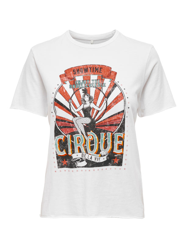 Product POLERA LUCY - Bright White Print:CIRQUE - Image 1