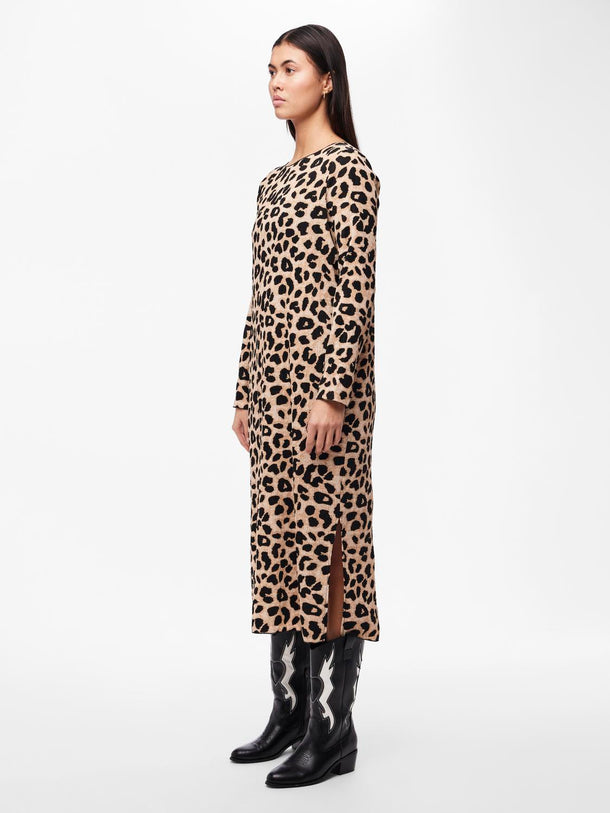 Product VESTIDO ALBA - Black AOP:LEO - Image 2