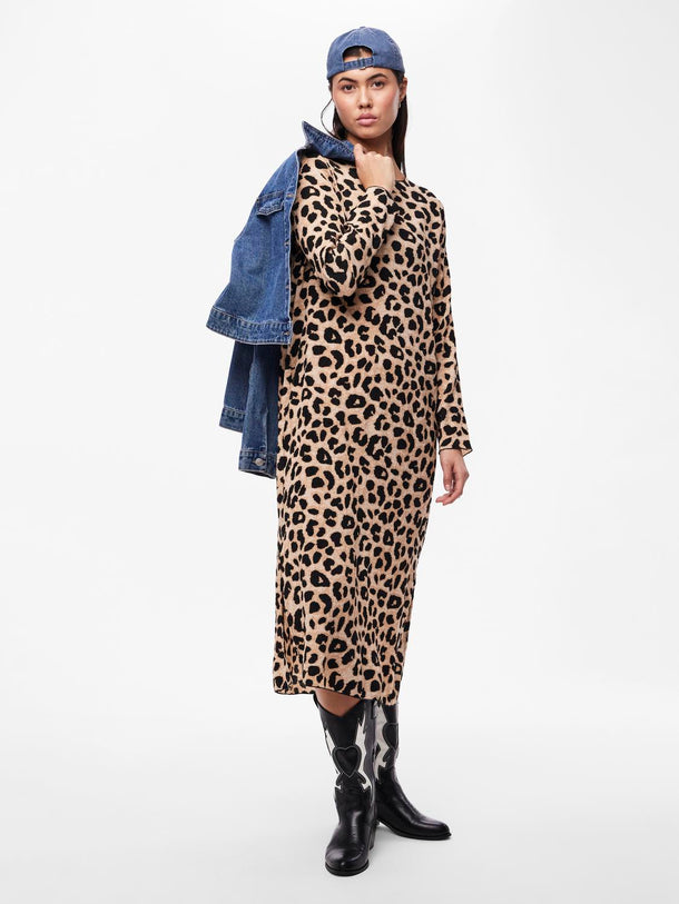 Product VESTIDO ALBA - Black AOP:LEO - Image 7