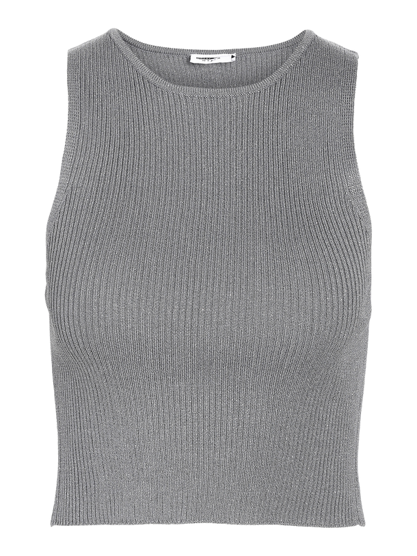 Product TOP KAYLA - Charcoal Gray Detail:SILVER - Image 5