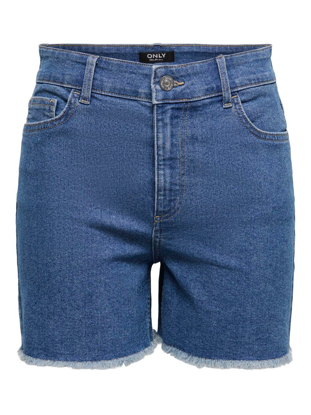 Product SHORT DENIM SKINNY EFECTO DESGASTADO JOSIE-Medium Blue Denim - Image 1