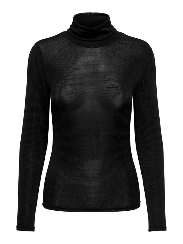 Product TOP CLARA - Black Detail:BLACK GLITTER - Image 4