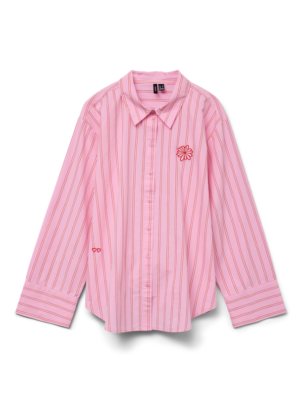 Product CAMISA RAYAS ARLO-Bonbon Stripes:Fiery red/cloud dancer - Image 4