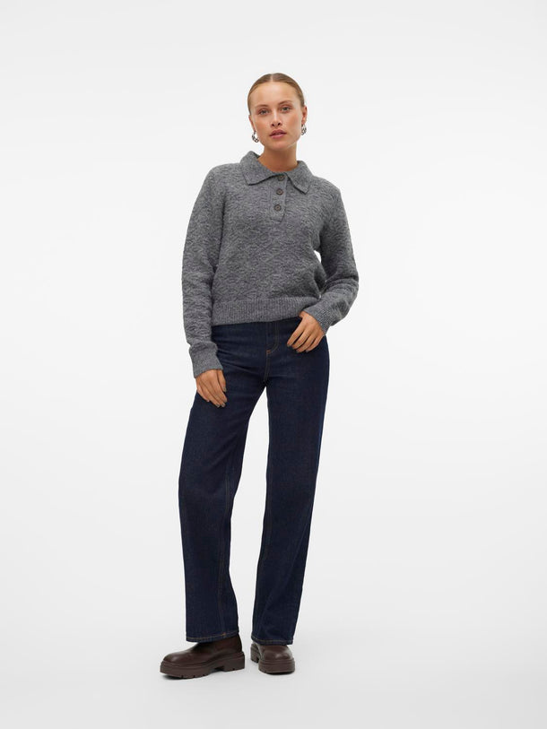 Product SWEATER NOVAH - Medium Grey Melange - Image 2