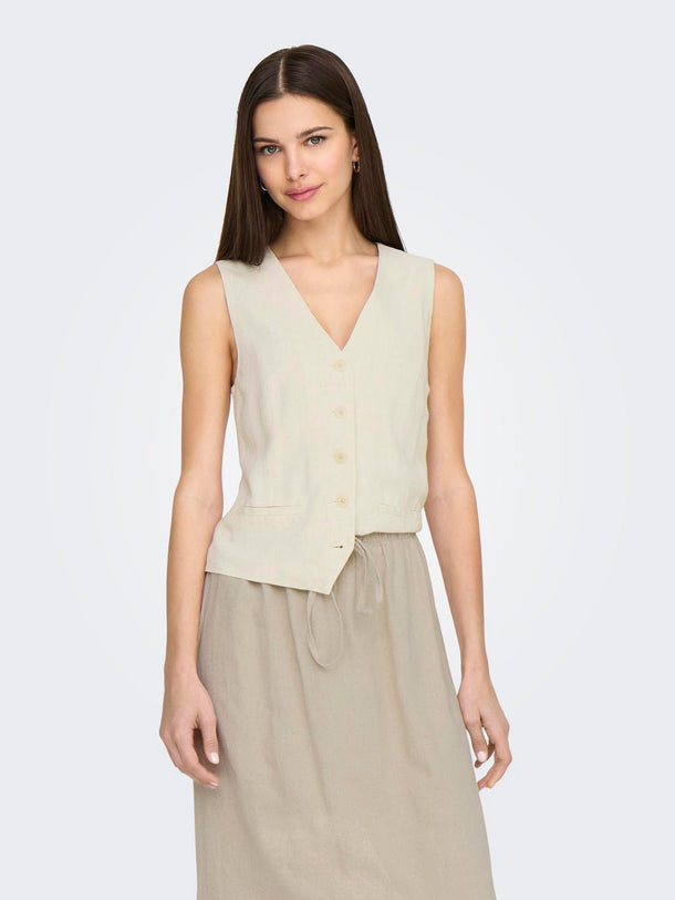 Product CHALECO LINO SASTRERO SIESTA-Moonbeam - Image 5