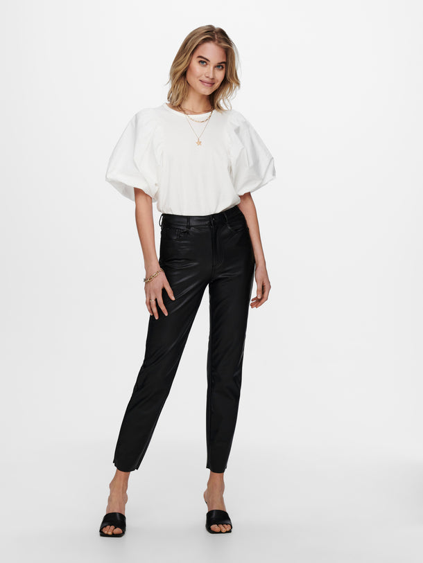 Product PANTALÓN EMILY EFECTO PIEL - Black - Image 2