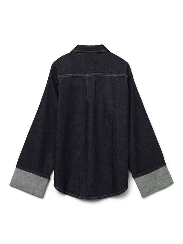 Product CAMISA TESSA - Dark Blue Denim Detail:Rinse - Image 5