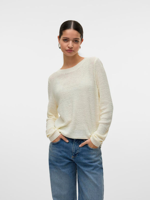 Product SWEATER BÁSICO ARITY-Cloud Dancer - Image 1