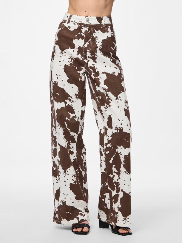 Product JEAN FAMINA - Bright White AOP:Cow - Image 1