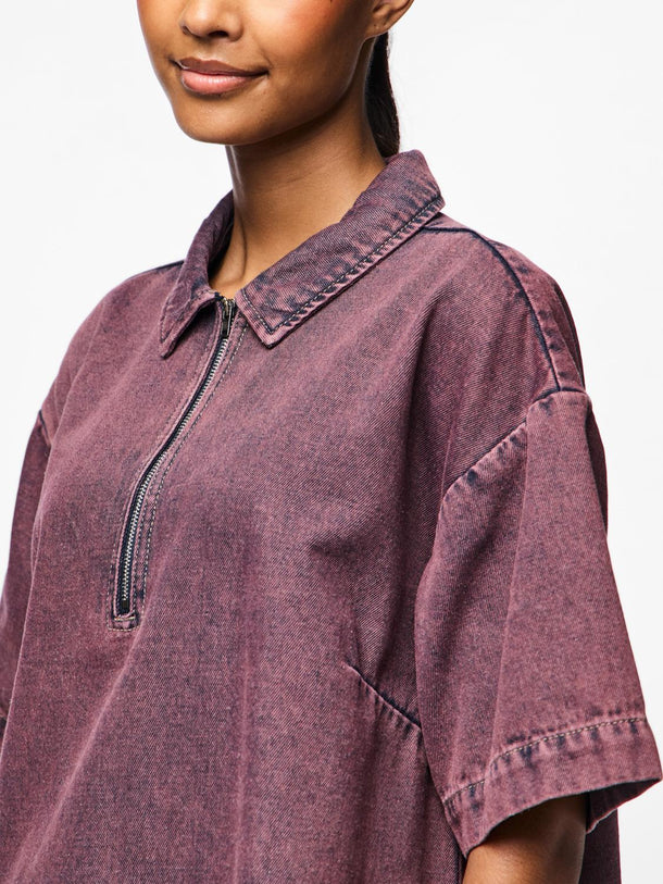 Product VESTIDO DRIA - Tawny Port Detail:WASHED - Image 6