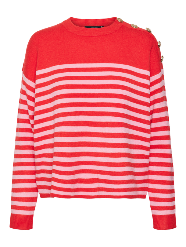 Product SWEATER SABA - High Risk Red Stripes:W. SACHET PINK - Image 1