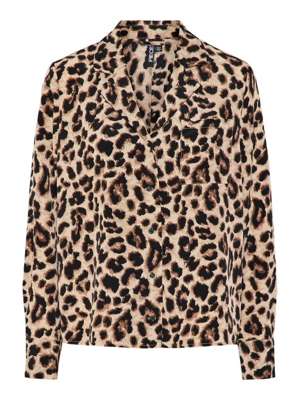 Product CAMISA JULINA - Black AOP:LEO - Image 1
