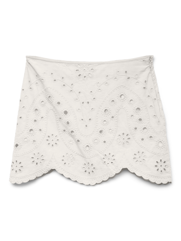 Product FALDA SHORT DE PUNTILLA ANILLE-Cloud Dancer - Image 4