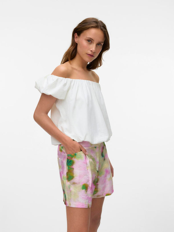 Product SHORT SASTRERO LIANA-Cloud Dancer AOP:ANNE PRINT - Image 4