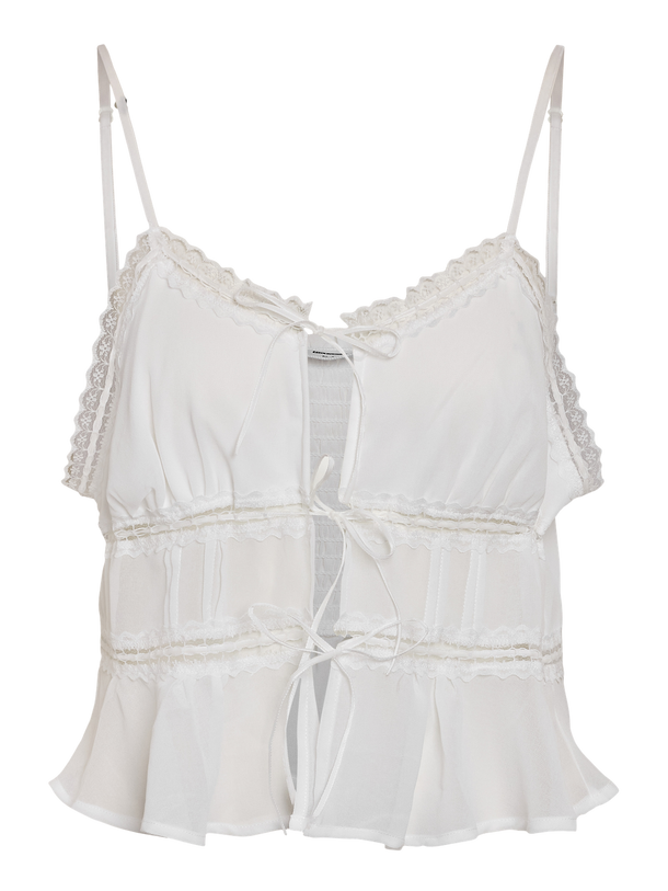 Product BLUSA SIN MANGAS CON VOLADOS FAIRY-Bright White - Image 1