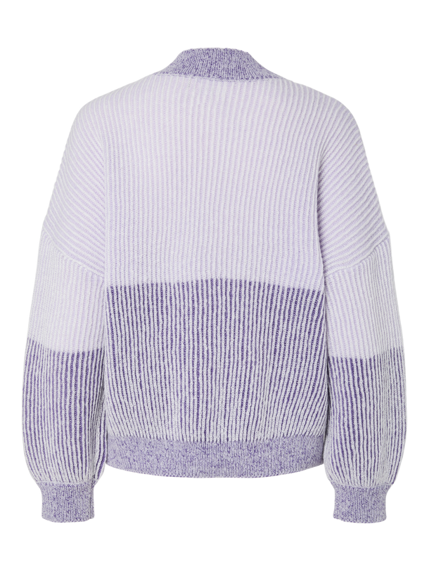 Product SWEATER NELLA - Ultra Violet Detail:Lavender colorblock - Image 5