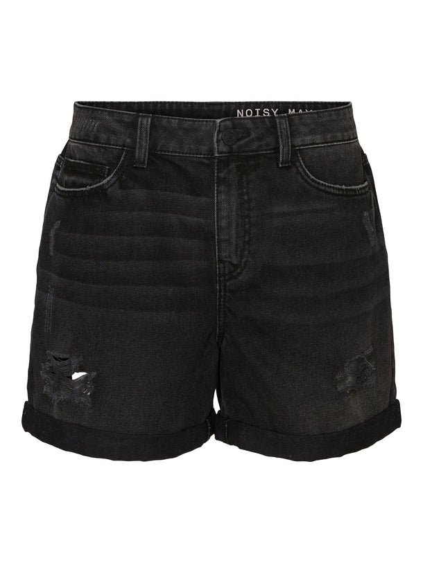 Product SHORT MILEY CON ROTURAS - Black Denim - Image 4