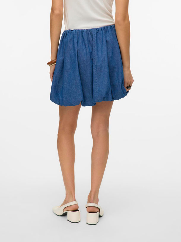 Product FALDA BALLOON DENIM DORA-Medium Blue Denim - Image 3