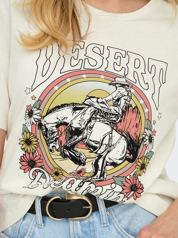 Product POLERA STACEY - Cloud Dancer Print:DESERT - Image 6