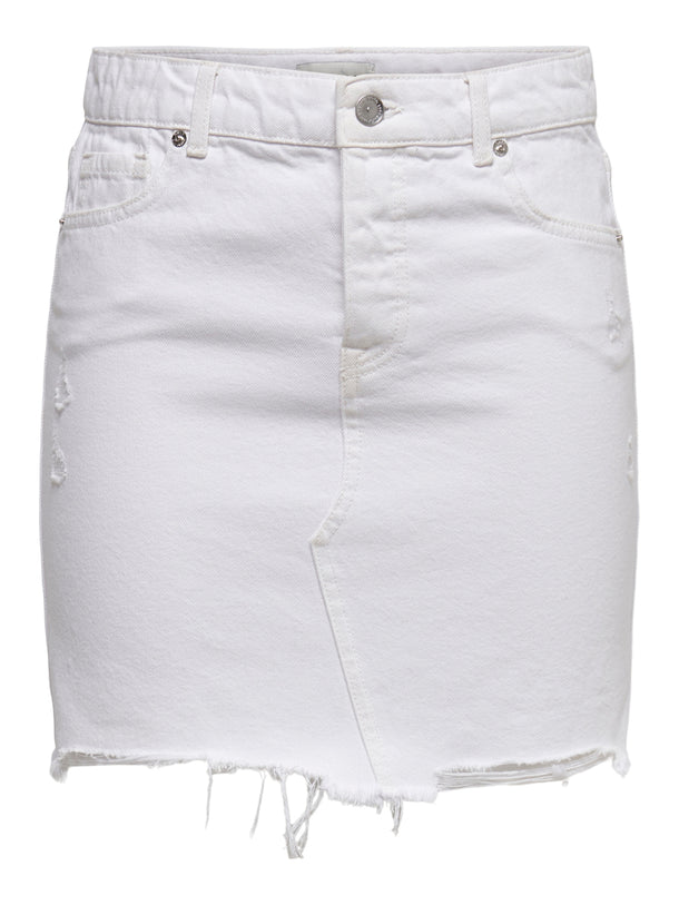Product FALDA SKY DENIM Y ROTURAS - White - Image 3