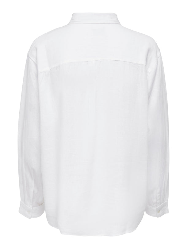 Product CAMISA TOKYO MEZCLA DE LINO - Bright White - Image 5