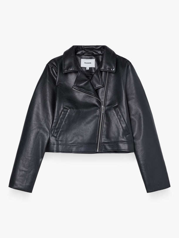 Product CHAQUETA BIKER EFECTO CUERO BMK-Black - Image 4