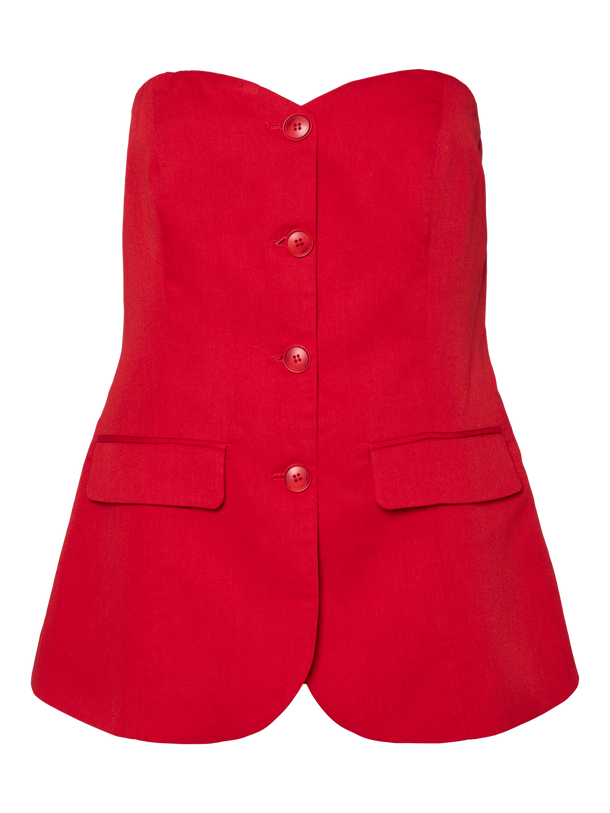 Product TOP SASTRERO BANDEAU ODETTE-High Risk Red - Image 2