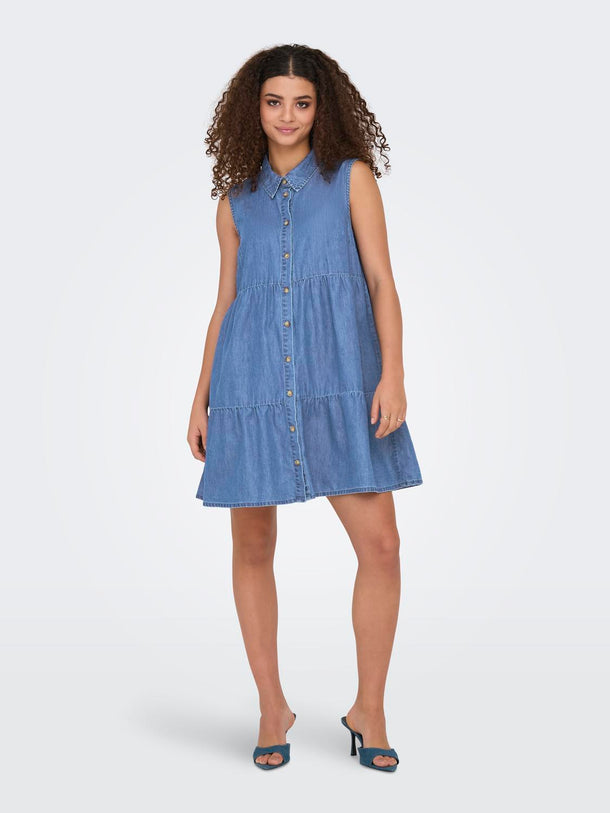 Product VESTIDO BEA - Medium Blue Denim - Image 2