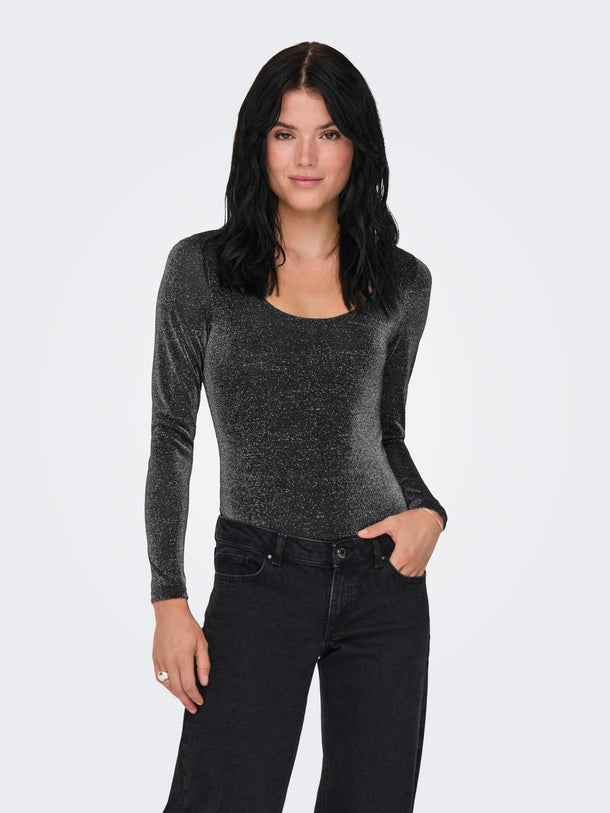 Product BODY AMERA - Black Detail:SILVER GLITTER - Image 2