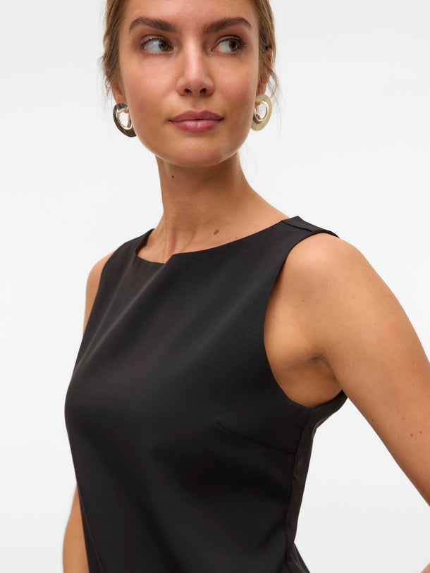 Product VESTIDO MINI CON CUELLO REDONDO IKKE-Black - Image 5