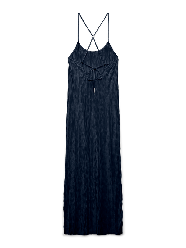 Product VESTIDO LARGO CON BRETELES AJUSTABLES BEA-Navy Blazer - Image 3