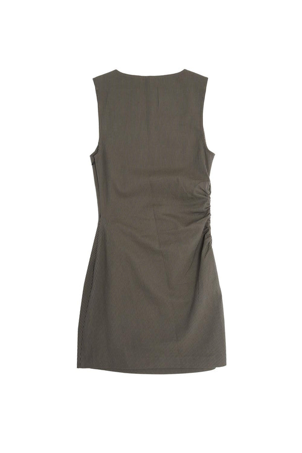 Product VESTIDO MINI RAYAS BMK-Spinach Green - Image 5