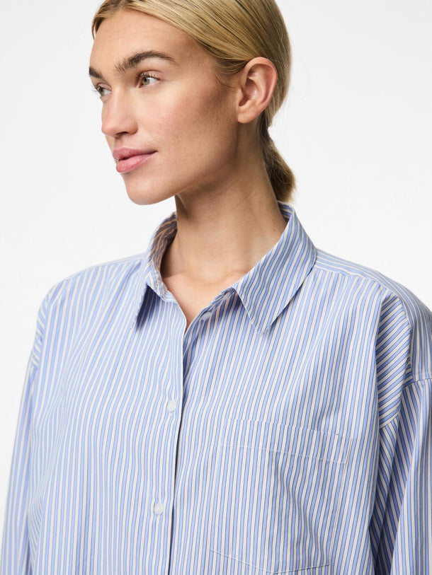 Product CAMISA POPELÍN EMME-Nautical Blue Stripes:White + Maritime Blue - Image 6