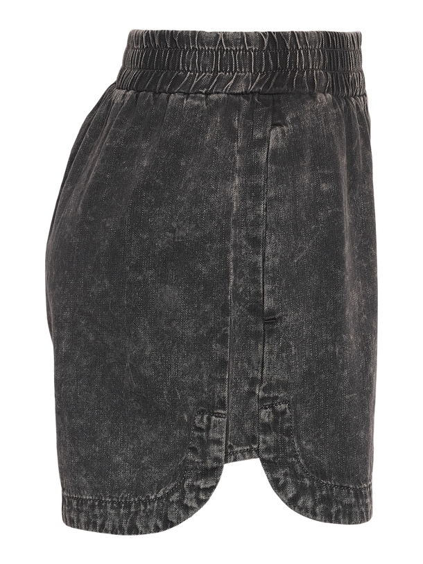 Product SHORT DENIM ACID WASH OREGON-Black Detail:WASHED - Image 3