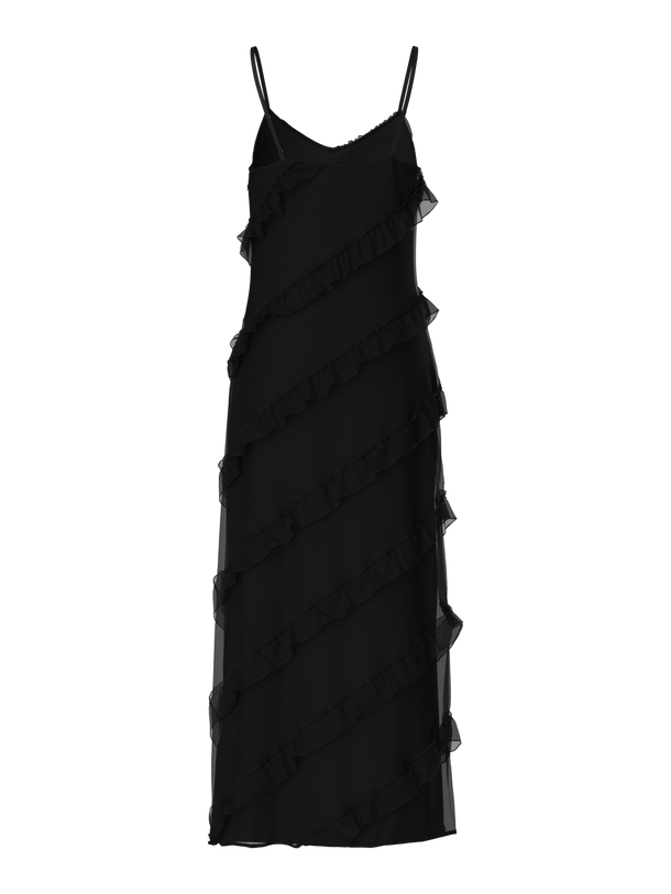 Product VESTIDO MAXI VOLANTES TWIRL-Black - Image 2