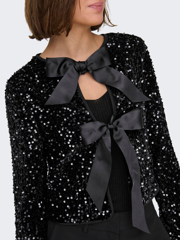 Product TOP LANIKA - Black Detail:BLACK BOW - Image 6